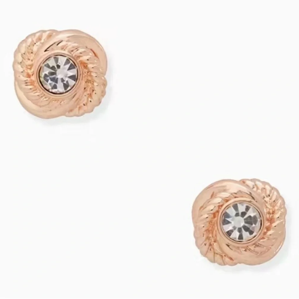 KATE SPADE - Infinity & Beyond Knot Studs w/ Dustbag